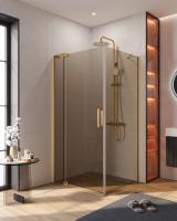 Душевой уголок прямоугольный.     SLIDER-AH-1-90-100/110-BR-BORO (1000-1100)x900x1950 Cezares