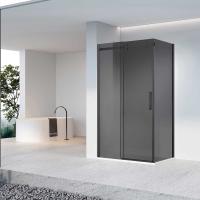 Душевой уголок прямоугольный  VSR-4CN8012CGB 1200x800 профиль черный стекло тонированное VINCEA