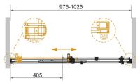 Дверь в проём STYLUS-SOFT-BF-1-100-C-Cr  1000x1950 Cezares