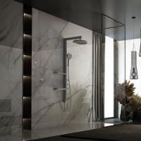 Душевая стойка 3-х функциональная  с изливом    цвет вороненая сталь VSFS-3I11GM VINCEA