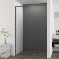 Душевая дверь раздвижная   VDS-7UL120CLGM 1200х2000 профиль вороненая сталь стекло прозрачное VINCEA