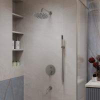 Душевой комплект встраиваемый, трехрежимный цвет брашированный никель VSFW-1VL3BN VINCEA