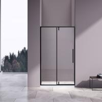 Душевая дверь VDP-4SN100CLB 1000x1950 цвет профиля черный стекло прозрачное Vincea