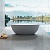 Ванна Solid Surface отдельностящая
слив-перелив в комплекте, VBT-6S01MG 1700x750x550 серый матовый Vincea