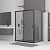 Душевой уголок RGW CL-48B (CL-14B + Z-050-1B) прямоугольный  150* 90*185 32094895-014 профиль Чёрный стекло Прозрачное 5 мм RGW
