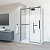 Душевой уголок прямоугольный VSR-1CS1011CLGM 1100x1000x1950 профиль вороненая сталь стекло прозрачное Vincea