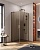 Душевой уголок прямоугольный.     SLIDER-AH-1-90-80/90-BR-GM (800-900)x900x1950 Cezares