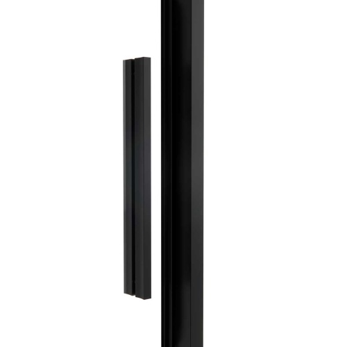 Душевая дверь Slim Soft VDS-1SS130CLB 1300x2000 цвет черный стекло прозрачное Vincea