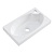 Раковина из искусственного мрамора BB-460-PM-LVB Bianco 460х260х125 BelBagno