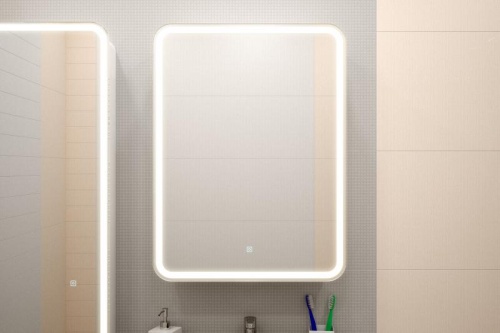 ЭЛИОТ Зеркало-шкаф 600х800, правый с розеткой LED