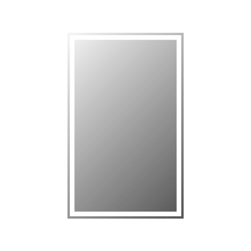 Зеркало с встроенным светильником и кнопочным выключателем SPC-GRT-500-800-LED-BTN, 12W, 220-240V, 500x30x800   BELBAGNO