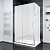 Душевой угол раздвижной прямоугольный RV055M-13070-07-C8 1300х700х1950 Цвет профиля Хром Стекло Матовое Veconi