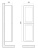 PLATINO Шкаф подвесной с двумя распашными дверцами, Белый глянец, 400x300x1500 AM-Platino-1500-2A-SO-BL ART&MAX