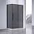 Душевой уголок квадратный/прямоугольный VSR-4SN9014CGB 1400x900x1950 профиль черный стекло тонированное VINCEA